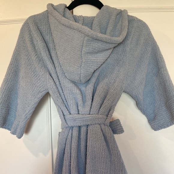 Colorado Clothing Kids Unisex Chenille Powder Blue Hooded Robe Size 7/8 … - Picture 6 of 11